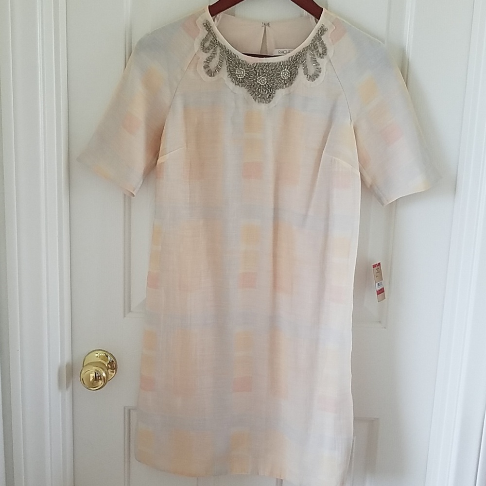NWT Rachel Roy Embellished Pastel Shift Dress